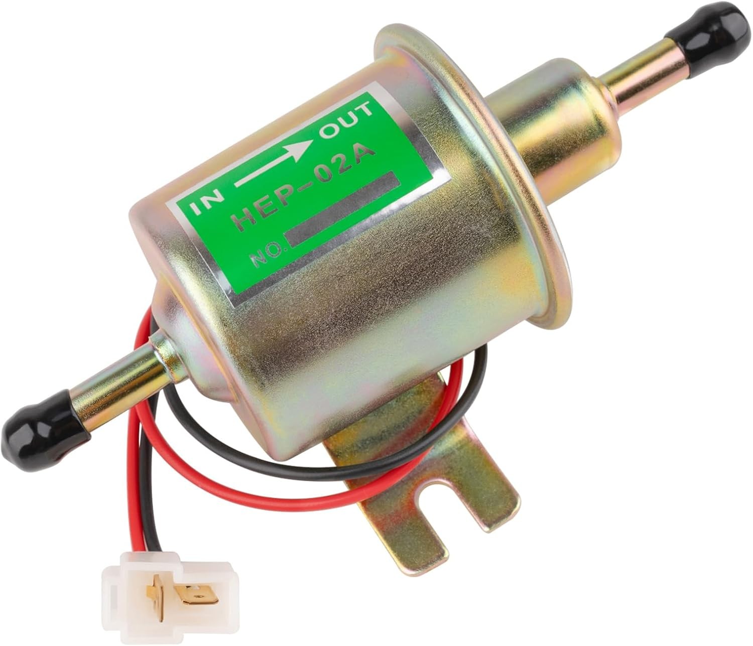 12V Electric 1/4 Fuel Pump Universal Low Pressure Transfer Inline Fuel Pump f...