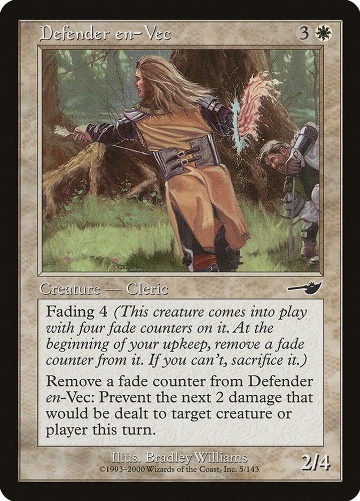 2000 Magic: The Gathering: Nemesis - Defender en Vec (#5, C, Lightly Played)