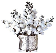 Winter Berry Picks/White Holiday Berries Pick/Decorative Christmas Artificial