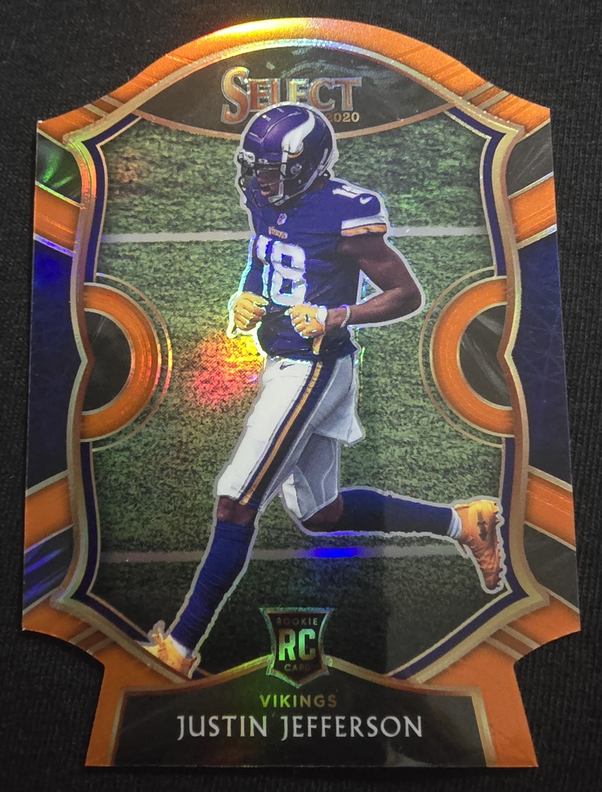 2020 Select Justin Jefferson ORANGE DIE CUT #61 ROOKIE RC Minnesota Vikings 🔥