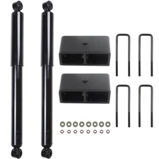 2" Rear Leveling Lift Kit & Rear Shocks for 2007-2008 GMC Sierra 1500 4WD Only