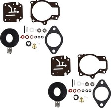 2 Pack Carburetor Repair Kit with Float Replacement for 18 20 25 28 30 35 40 45