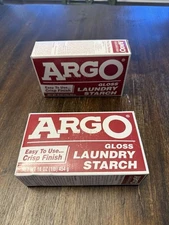 NEW ARGO Gloss Laundry Starch Expired 2014 Lot Of 2 Best By 2014