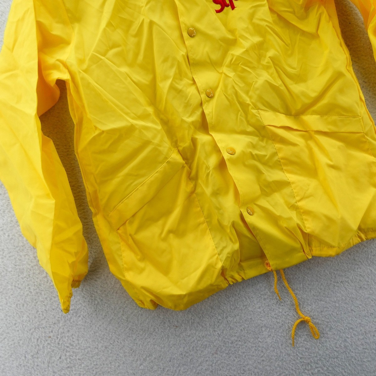 Aristo Jac Jacket Womens Medium Squirt Soda Vintage Yellow Snap
