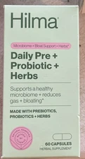 60ct Hilma Daily Pre + Probiotic + Herbs - Support Gut Health Exp 3/2027