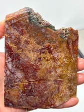 Large Mexican Red Moss Agate Slab Lapidary Cabbing Combo Ship Avail
