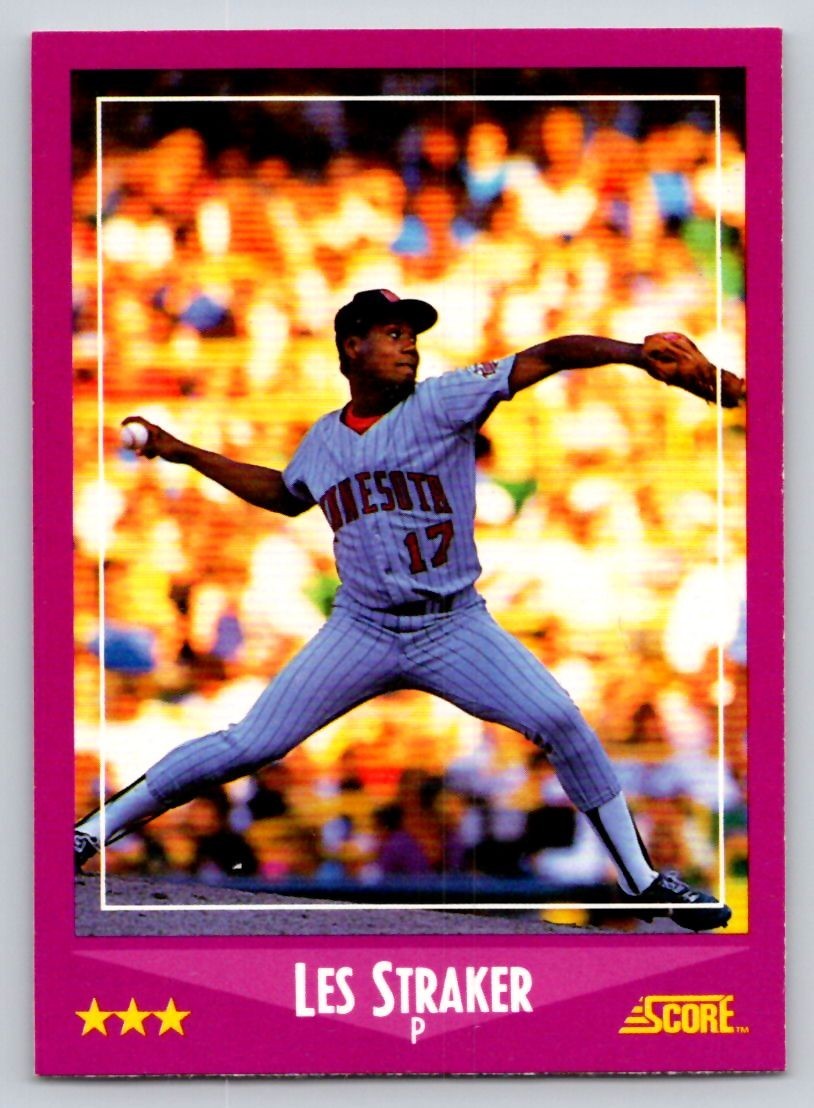 1988 Score - Les Straker #108 (RC) - *Near Mint+*