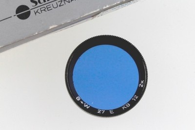 B+W Farbfilter 27E 27 E 27mm 27 mm KB 12 KB12 2x blau