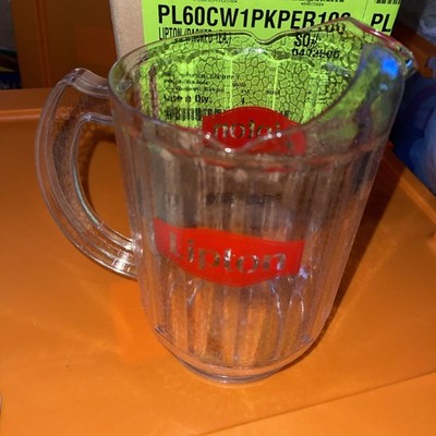 Lipton Ice Tea Clear Plastic Pitcher Commercial Cambro Made in USA NEW