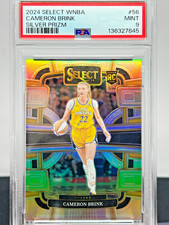 2024 Panini Select WNBA - Cameron Brink Silver Prizm #56 (RC) PSA 9 Los Angeles