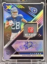 2022 Panini XR Hassan Haskins Rookie Laundry Tag Patch Auto One Of One 1/1 Titan