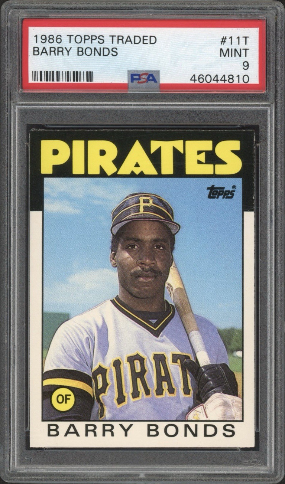 1986 Topps Barry Bonds Rookie RC #11T PSA 9 Mint Pittsburgh Pirates