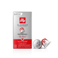 Illy Kapseln Classico Espresso 10 Stück, für Nespresso geeignet, 100% Arabica