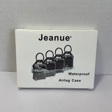 Jeanue-Waterproof Airtag Holder Keychain Case,Apple Air Tag Tracker 4 Pack