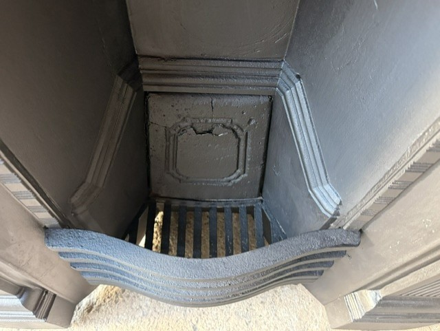 Complementary Items Example Antique Cast Iron Fireplace Mantle Combination Stunning Example D17 ...