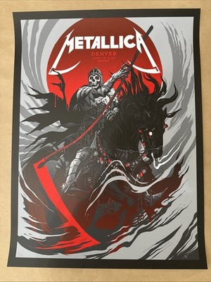 OFFICIAL METALLICA DENVER CO POP UP POSTER 258/505 M72 TOUR 2025