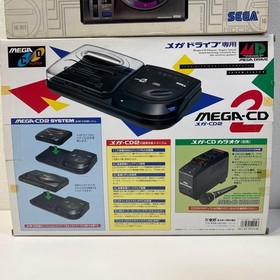 SEGA Mega Drive HAA-2510 & Mega CD2 HAA-2912 set Japan