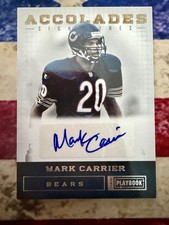Mark Carrier 2012 Panini Playbook Accolades Signatures 42/49 Auto Chicago Bears