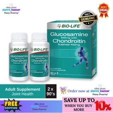 Bio-Life Glucosamine 500mg With Chondroitin Sulphate 400mg - 2x 90 Tablets