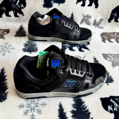 DC Shoes Men's STAG 320188 - Black, Grey, & Blue - Size 11.5