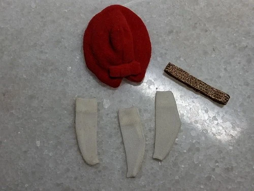 VINTAGE BARBIE SKIPPER ACCESSORIES #2, SOCKS, HEADBAND, MATTEL