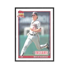 1991 O-Pee-Chee Mitch Webster Indians #762