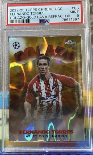 Fernando Torres [Gold Lava] #G-5 2022 Topps Chrome UEFA Club Competitions Golazo card