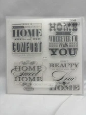 Close To My Heart My Acrylix Stamps ~ Home Sweet Home S1302 Sentiment Stamps