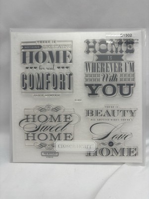 Close To My Heart My Acrylix Stamps ~ Home Sweet Home S1302 Sentiment Stamps
