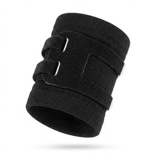 Ultra Thin Compression Sports Wrist Guards Support Basketball Gym Black Size S