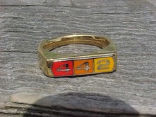Oldsmobile 442 Logo Gold Chrome Ring #11 NOS Hi-Quality Class Unique Muscle Car