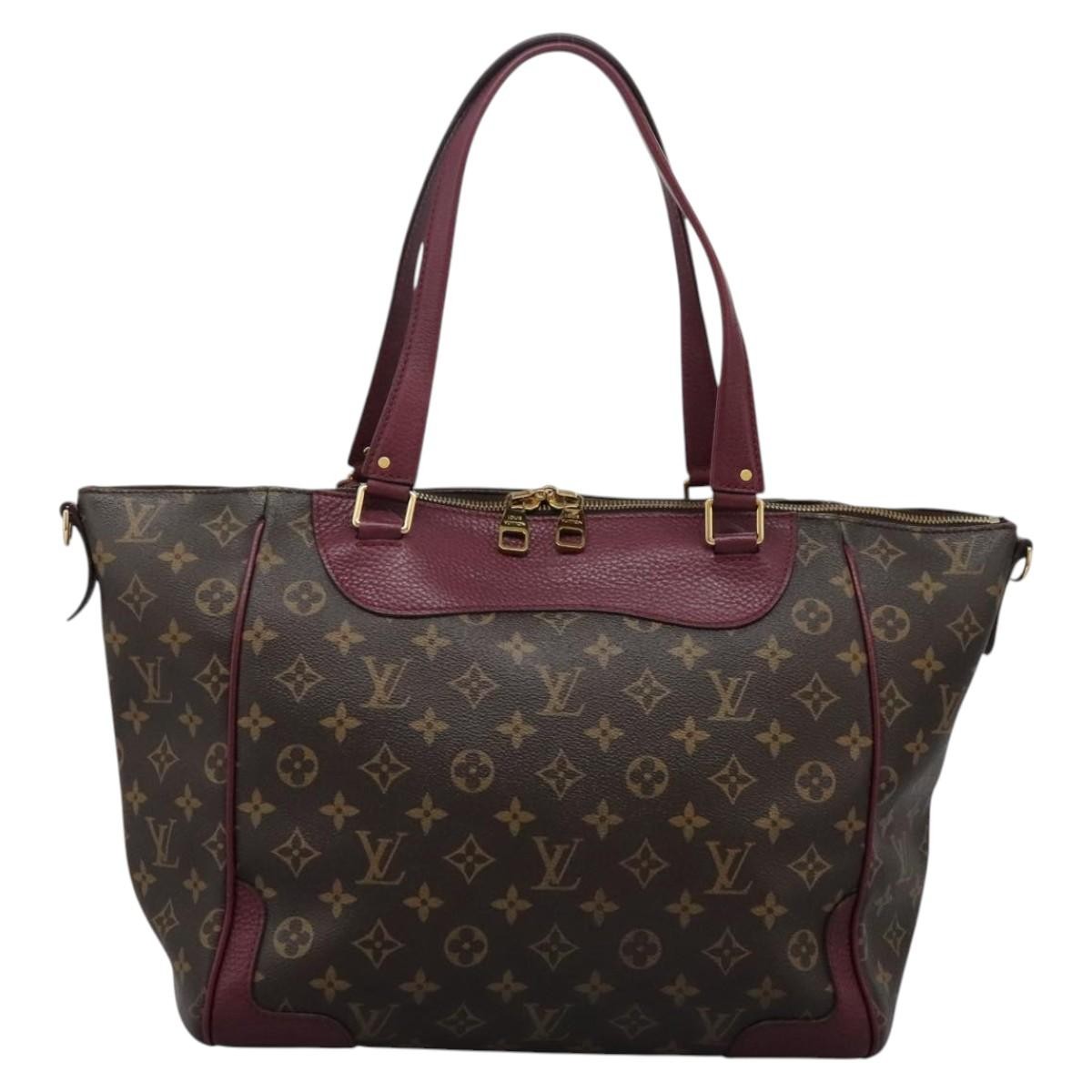 Louis Vuitton Estrela Brown Canvas Tote Bag 100% Authentic Luxury Handbag