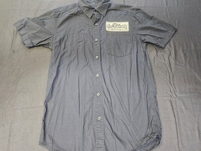 Gas Monkey Garage Shirt Mens Small Black Button Up Short Sleeve Work Logo Texas
