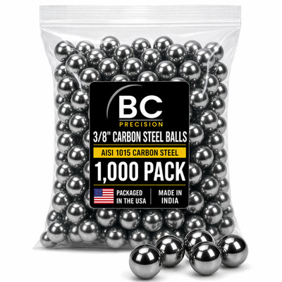 (1,000 Pack) 3/8'' Inch Carbon Bearing Ball - BC Precision