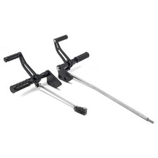 Vorverlegte Fussrastenanlage für Harley Davidson Dyna Street Bob 06-17 schwarz