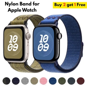 Nylon Apple Watch Band 41mm 45mm 49mm Ultra Iwatch Strap Series 10 9 8 7 6 SE 5