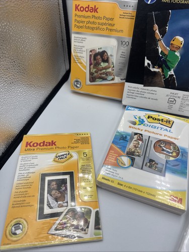 New Factory Sealed Lot Of Kodak & Hp Premium Photo Paper With Extras - 第 3/16 張圖片