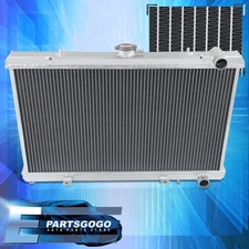 For 89-94 Nissan 240SX S13 KA24 CA18 2Row JDM Performance Full Aluminum Radiator