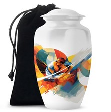 Athlete 10 Inch Funeral Burial Ashes Container for Female Decorative Use