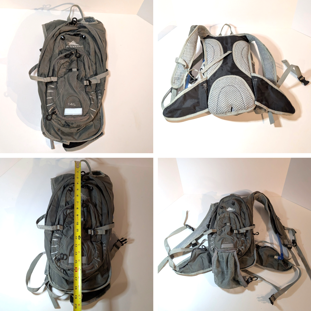 High Sierra Marilla Hydration Backpack 14L, Hiking Pack, Gray Lightweight Rugged | eBay High Sierra Marilla Hydration Backpack 14L, Hiking Pack, Gray Lightweight Rugged | eBay