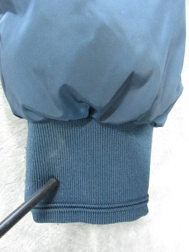 Zara Man Mens Size XL Jacket Full Zip Blue Lined w/ Packable Hood Polyester image 3