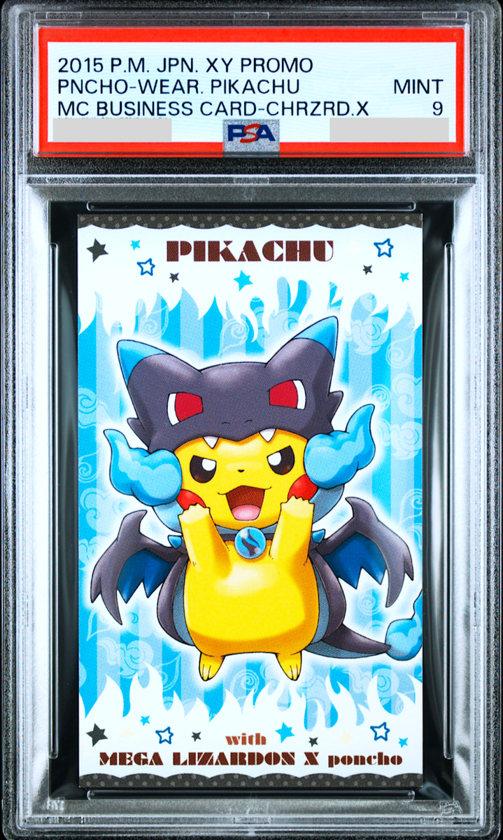 PSA 9 Pokemon Poncho Pikachu Charizard X 2015 XY Promo Japanese