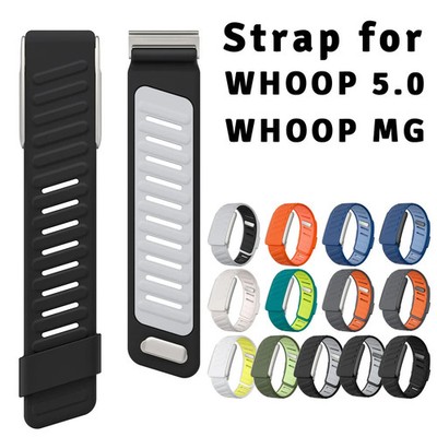 Sports Silicone Watch Strap for Whoop 5.0 MG Bracelet Rubber Watch Band w Cover