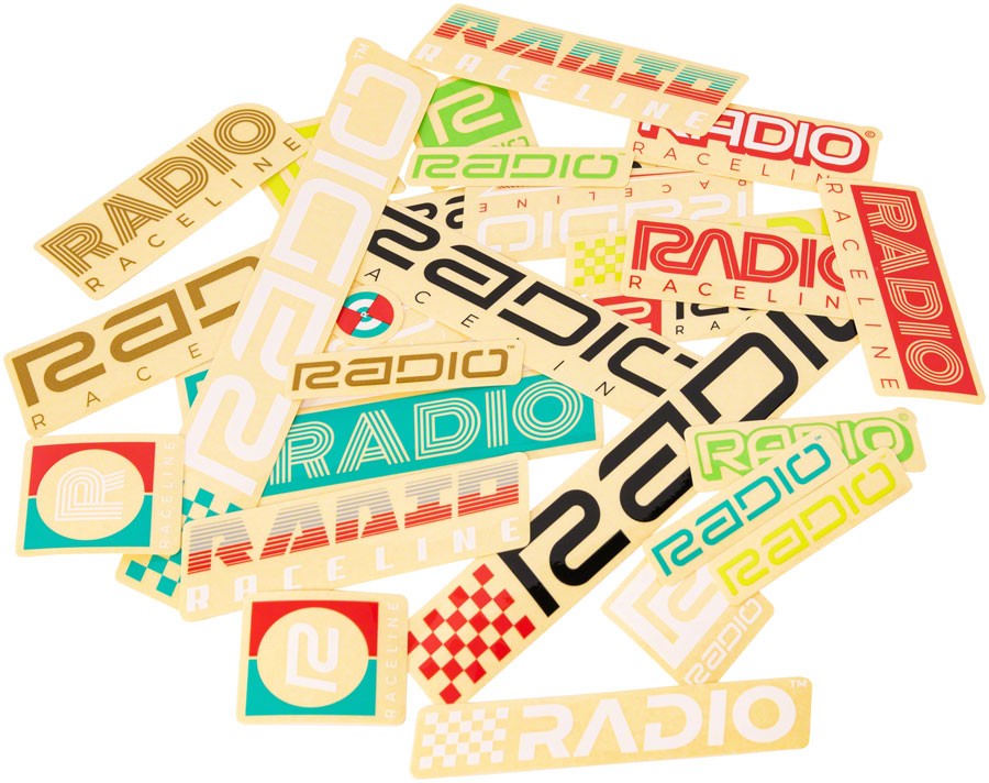 Набор наклеек Radio Raceline - 28 штук, ассорти