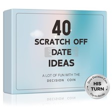 Valentines Day Gifts for Him Her Boyfriend Girlfriend, 40 Scratch Off Date Id...
