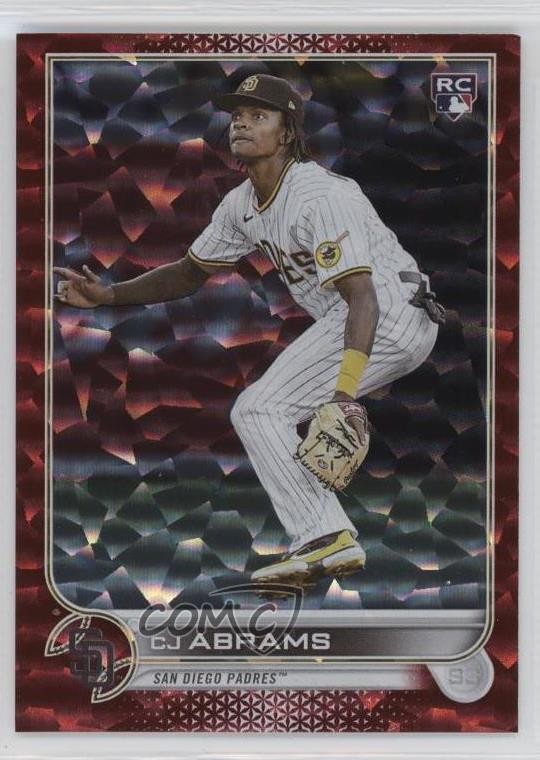 2022 Topps Update Red Foil 136/199 CJ Abrams #US34 Rookie RC 00ek