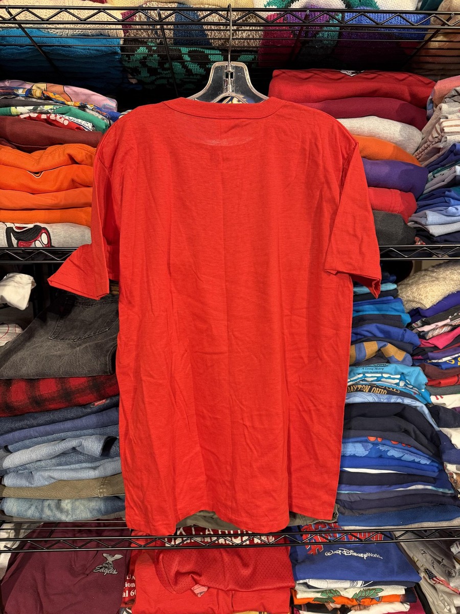 Vintage 50 And Nifty Shirt Mens XL Red 50th Birthday Graphic Tee Made USA 80s View 3