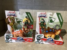 New Playskool Jurassic World Heroes Stegosaurus Pachyrhinosaurus In Box