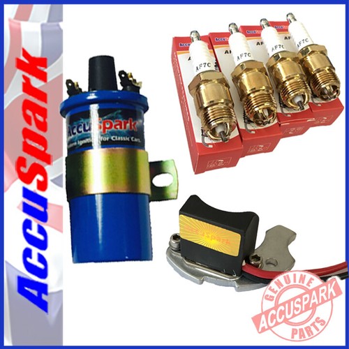 Ford Pinto Stealth Electronic ignition kit + Plugs+Blue  Sports coil  for Bosch  - Picture 1 of 8