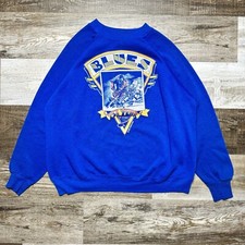 Vintage 1991 St. Louis Blues Graphic Print Crewneck Sweatshirt - Men s XL